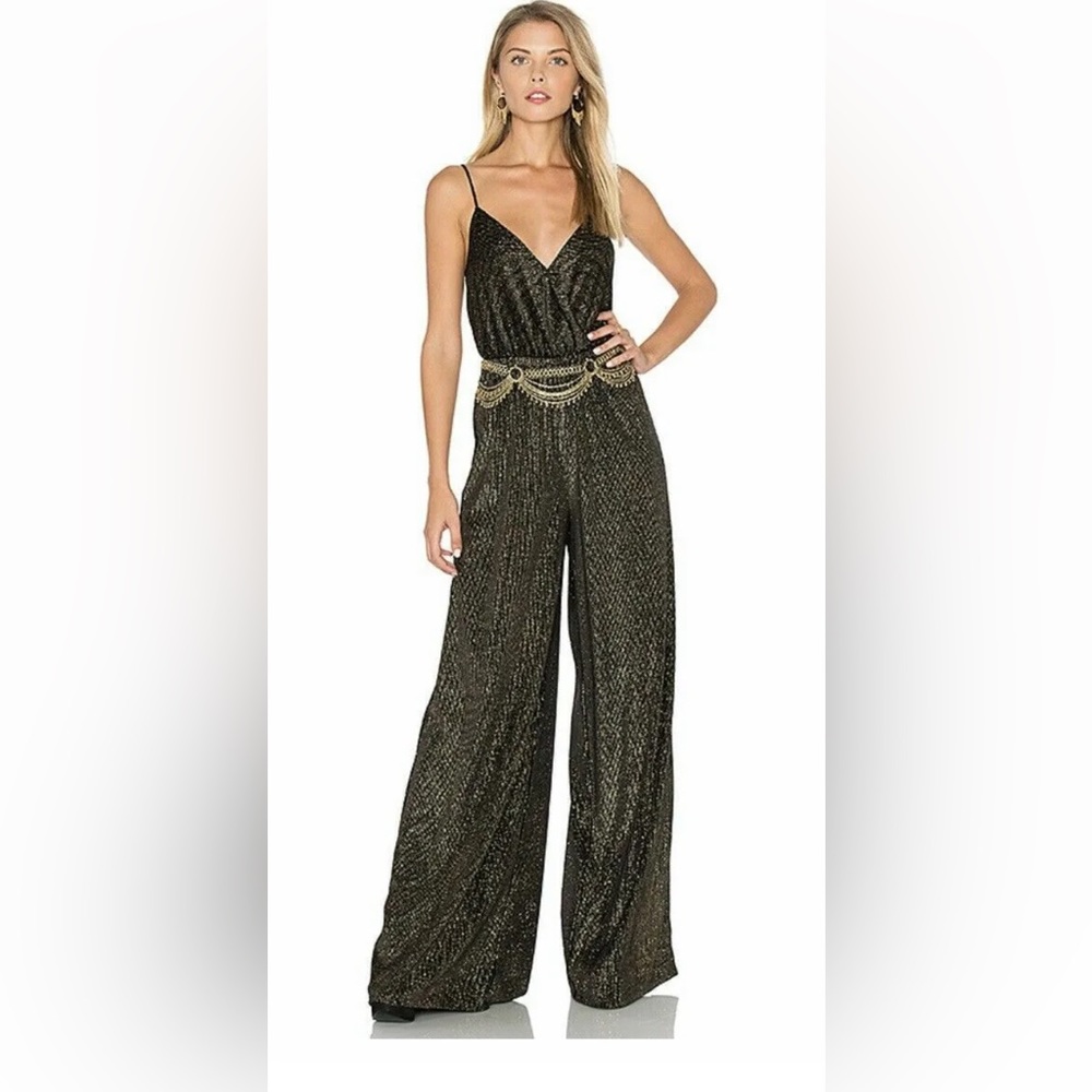 Show Me Your Mumu Golden Glam Jagger Jumpsuit
